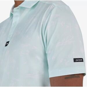 NWT Bad Birdie Golf Core Polo Men's 2XL The Southwest Loop Shirt Light Green $78